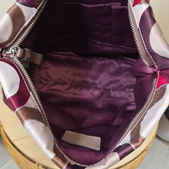 Coach Madison Op Art Isabelle Hobo Shoulder Bag | Matching Wallet - Picture 12 of 16